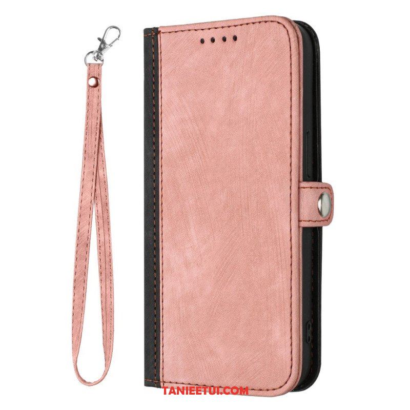 Etui Folio do Sony Xperia 1 IV Dwukolorowy Z Paskiem