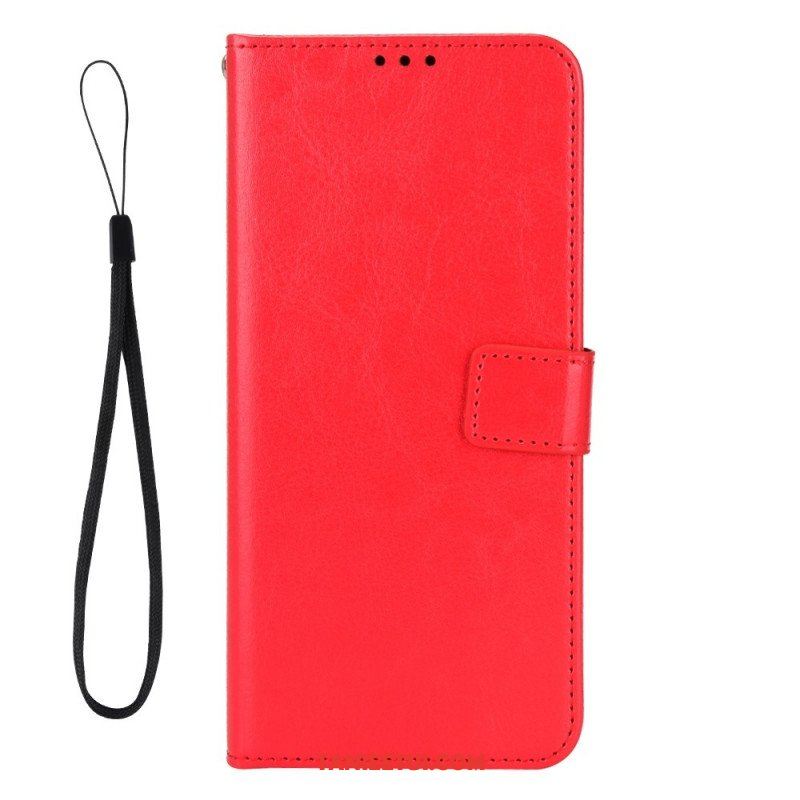 Etui Folio do Sony Xperia 1 IV z Łańcuch Błyszczący Pasek