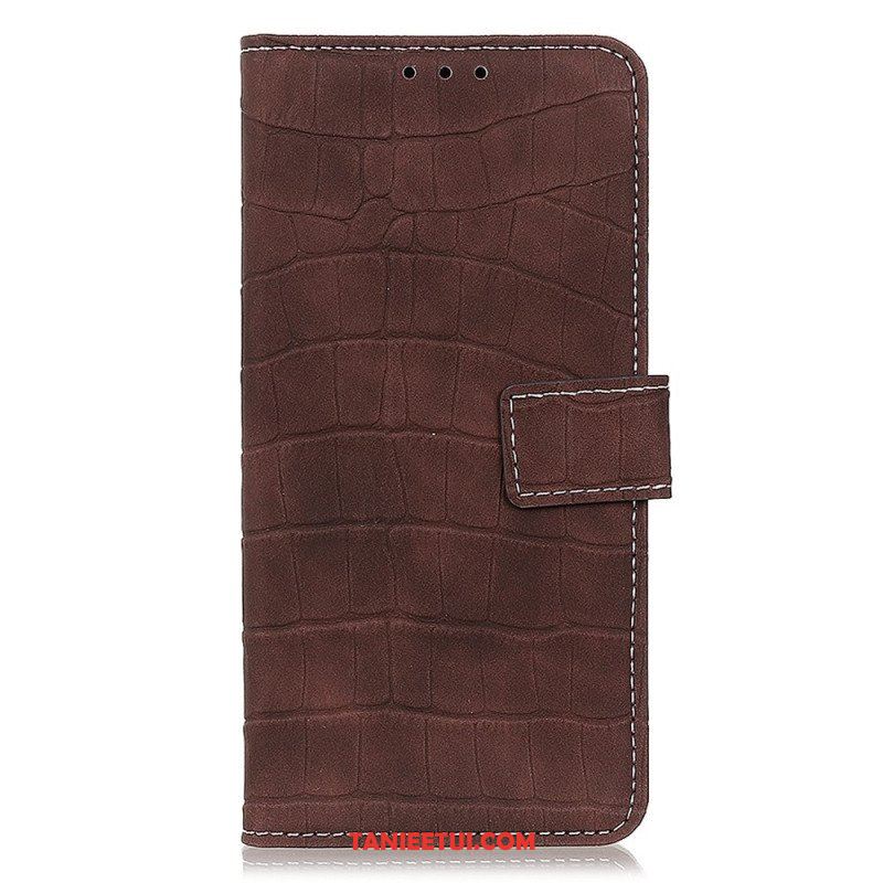 Etui Folio do Sony Xperia 10 IV Styl Skóry Krokodyla