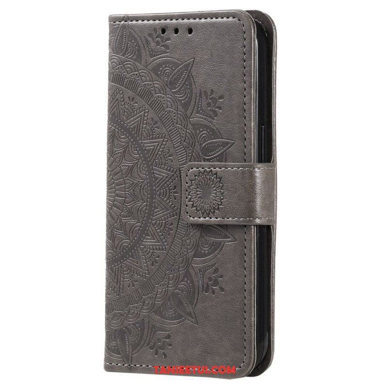 Etui Folio do Sony Xperia 5 IV z Łańcuch Mandala Słoneczna Na Ramiączkach