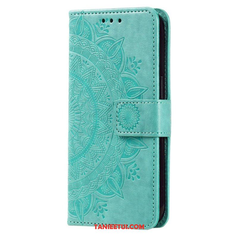 Etui Folio do Sony Xperia 5 IV z Łańcuch Mandala Słoneczna Na Ramiączkach