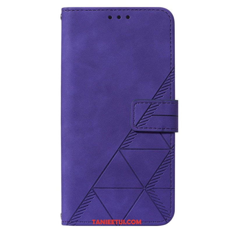 Etui Folio do Xiaomi 12 Lite Trójkąty Ze Smyczą