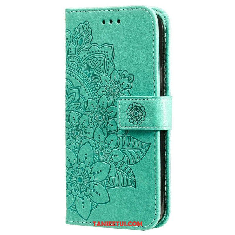 Etui Folio do Xiaomi 12T / 12T Pro z Łańcuch Paskowata Mandala