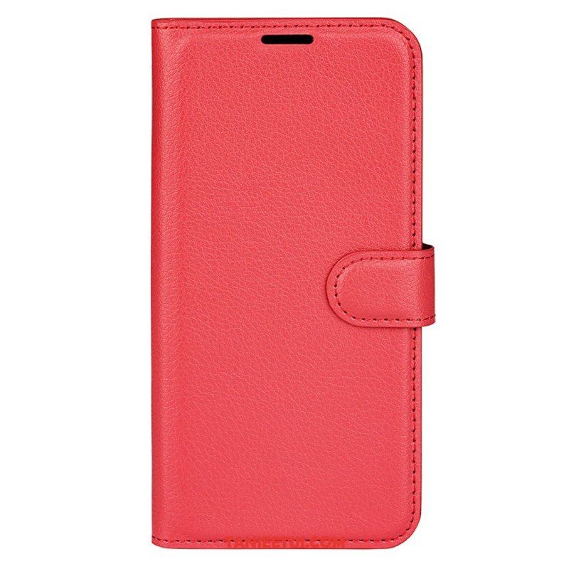 Etui Folio do Xiaomi 13 Klasyczna Sztuczna Skóra Liczi