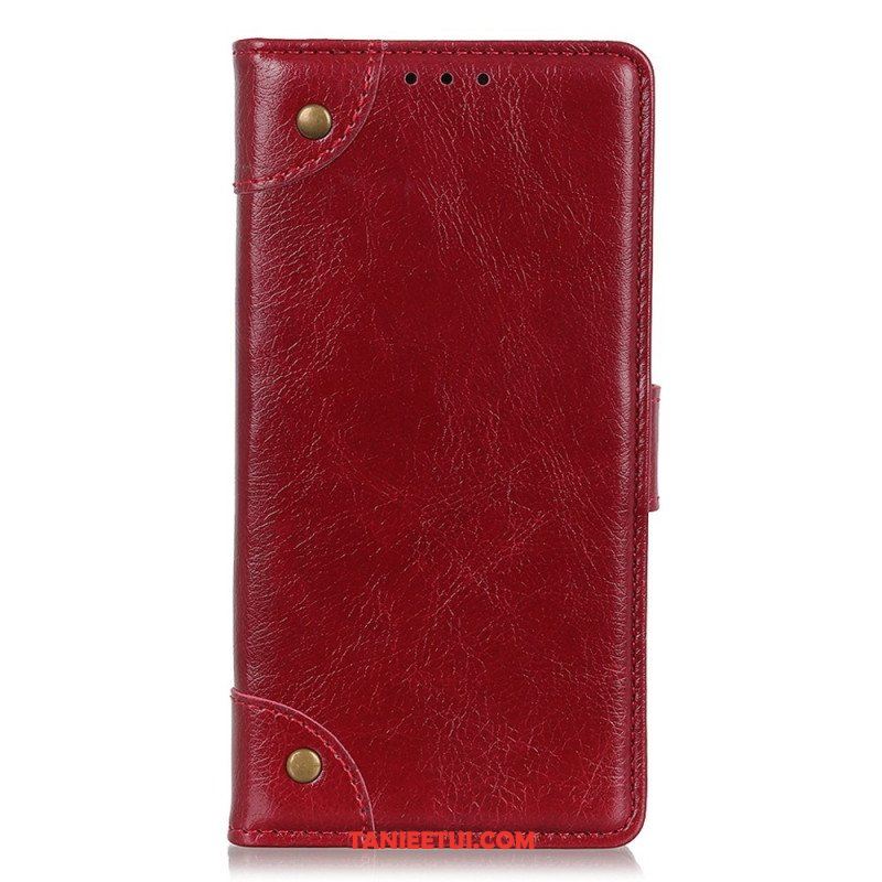 Etui Folio do Xiaomi 13 Pro Nity W Stylu Vintage Ze Skóry Nappa