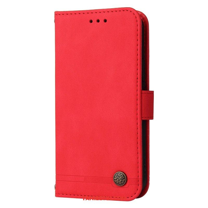 Etui Folio do Xiaomi 13 Pro Skórzany Styl Z Ozdobnym Nitem