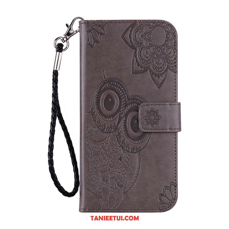 Etui Folio do Xiaomi Redmi Note 10 / 10S Sowa Mandala I Smycz