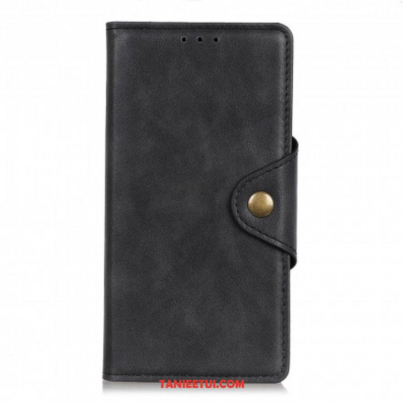 Etui Folio do Xiaomi Redmi Note 10 5G Guzik Ze Sztucznej Skóry