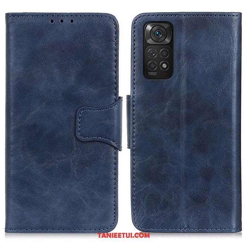 Etui Folio do Xiaomi Redmi Note 11 / 11S Skórzany Futerał Klapa Magnetyczna Tekstury