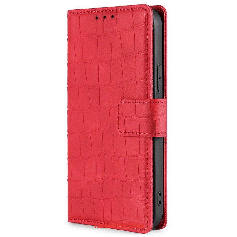 Etui Folio do Xiaomi Redmi Note 11 Pro / 11 Pro 5G Krokodyl Dotykający Skóry