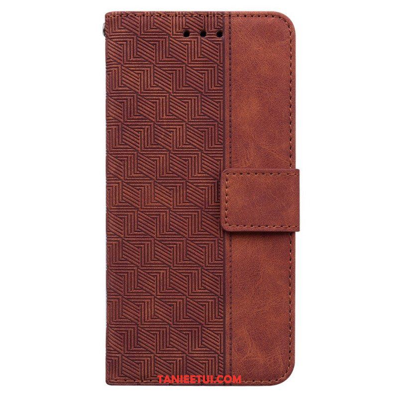 Etui Folio do Xiaomi Redmi Note 11 Pro / 11 Pro 5G z Łańcuch Pasiasty Wzór