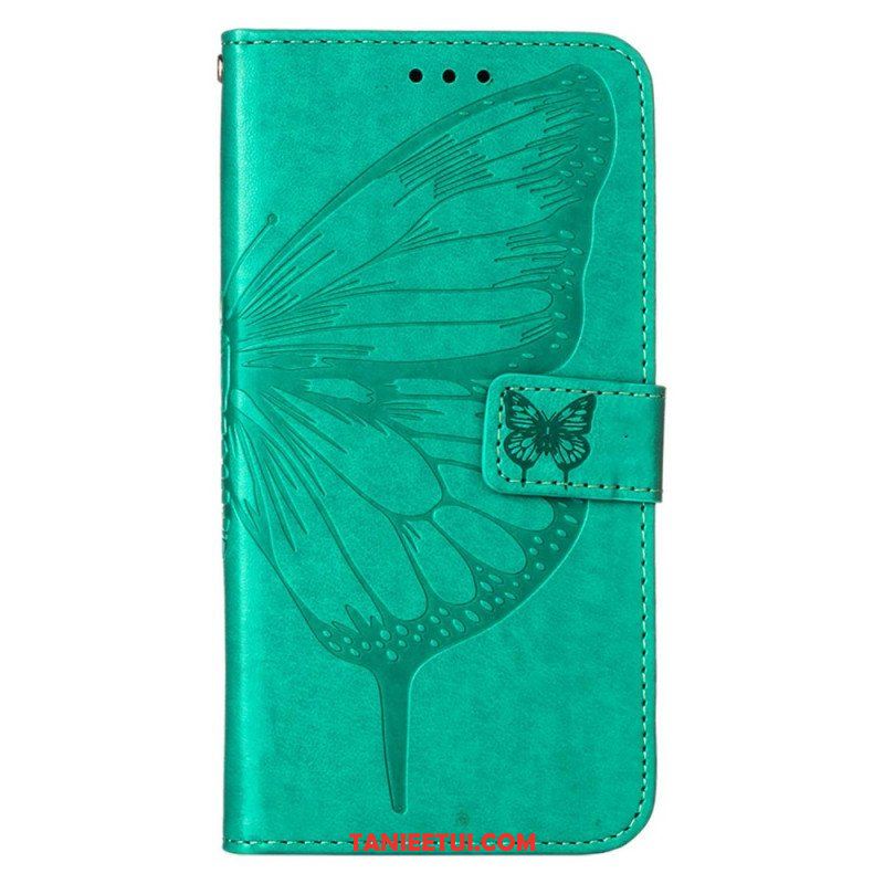 Etui Folio do Xiaomi Redmi Note 11 Pro Plus 5G Projekt Motyla Ze Smyczą