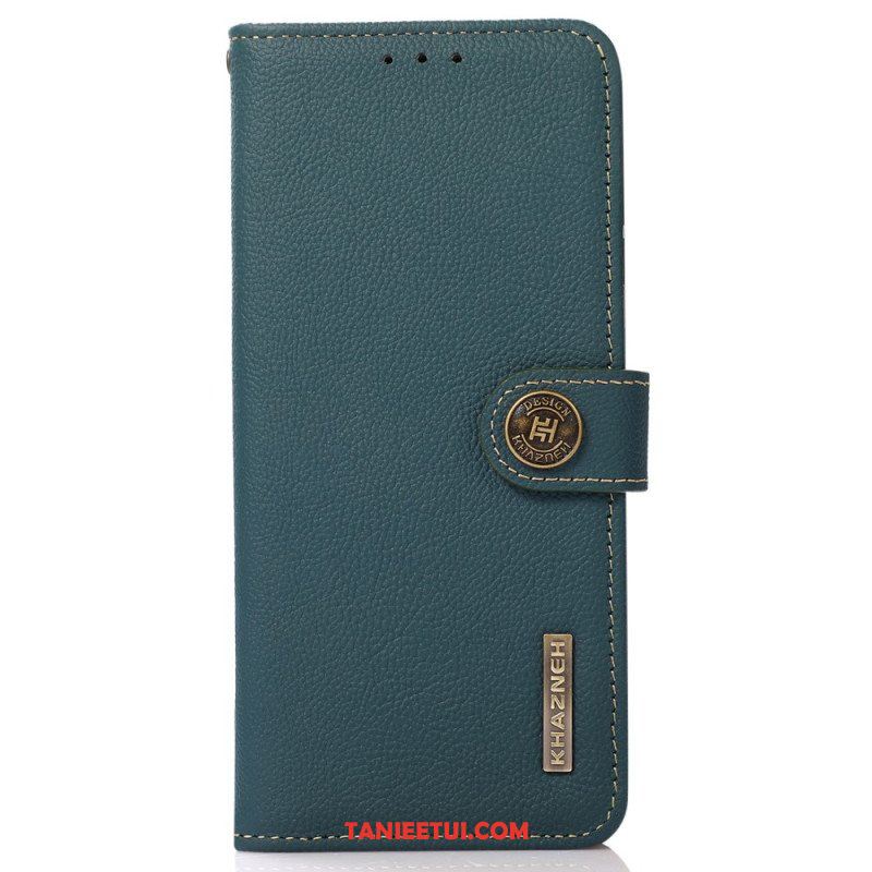 Etui Folio do Xiaomi Redmi Note 12 4G Prawdziwa Skóra Khazneh Rfid