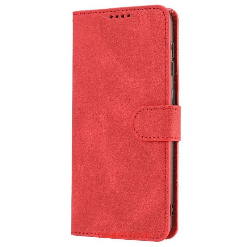 Etui Folio do Xiaomi Redmi Note 12 5G z Łańcuch Paski W Stylu Retro