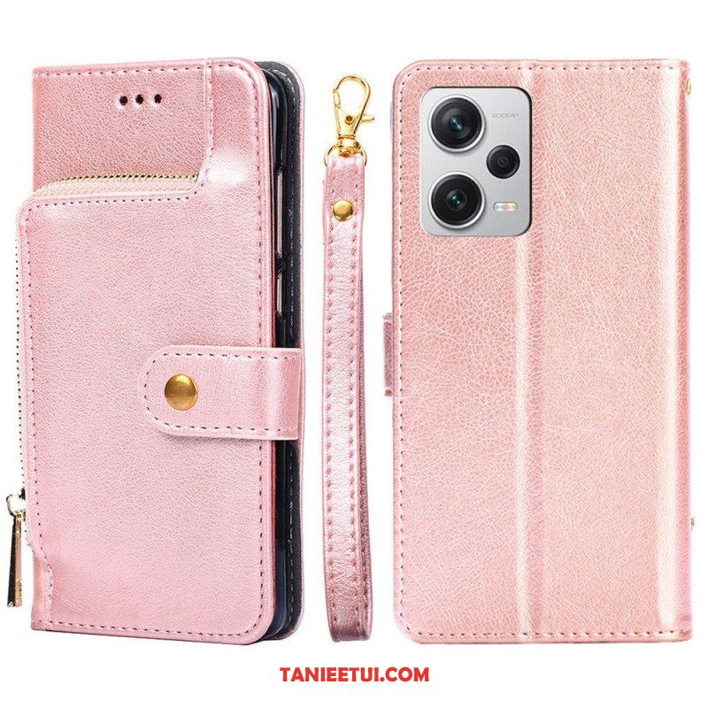 Etui Folio do Xiaomi Redmi Note 12 Pro Plus Zapinana Na Zamek Portmonetka