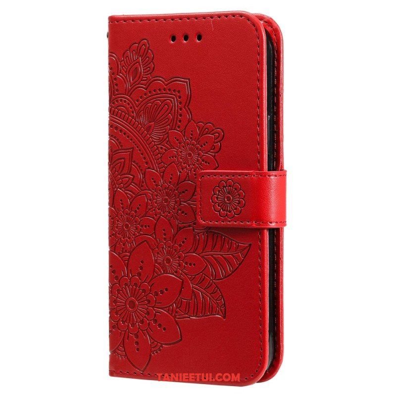 Etui Folio do Xiaomi Redmi Note 12 Pro z Łańcuch Mandala Kwiatowa Na Pasku