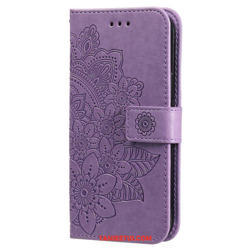 Etui Folio do Xiaomi Redmi Note 12 Pro z Łańcuch Mandala Kwiatowa Na Pasku