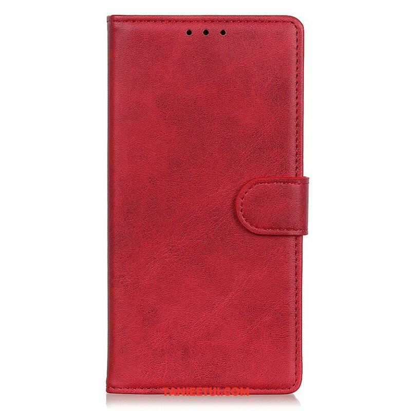 Etui Folio do iPhone 13 Mini Retro Matowy Efekt Skóry