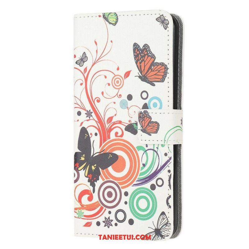 Etui Folio do iPhone 13 Mini Szalone Motyle