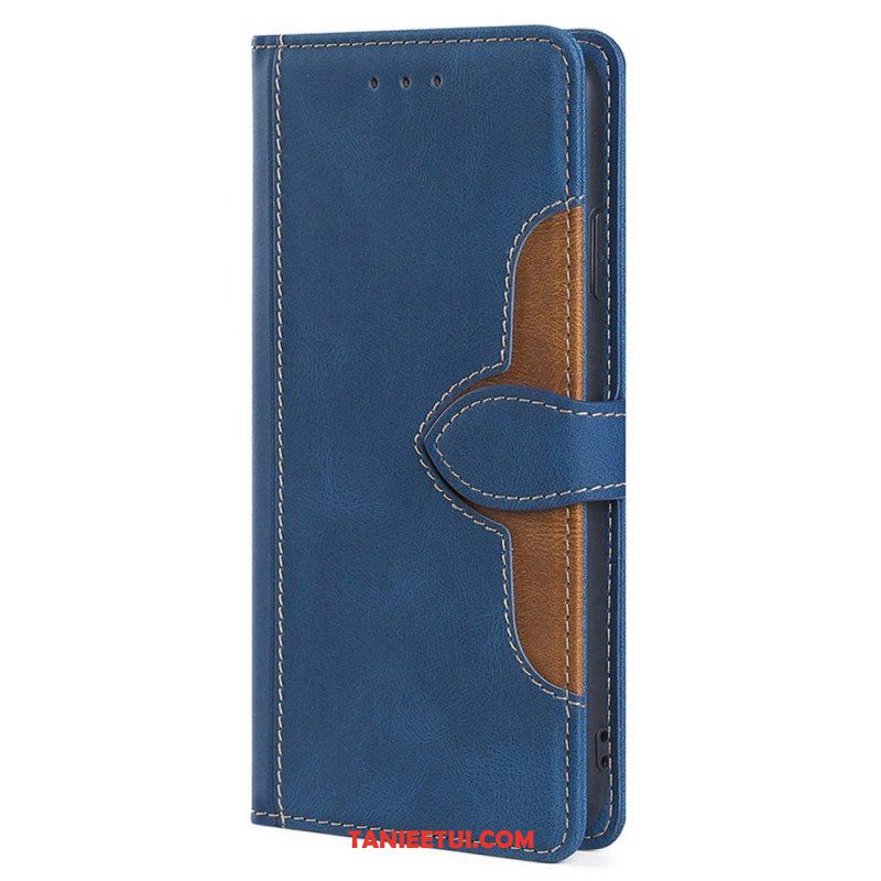 Etui Folio do iPhone 14 Dwukolorowy Kwiatowy