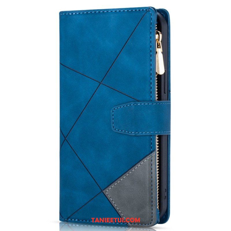 Etui Folio do iPhone 14 Pro Max z Łańcuch Geometria Paska