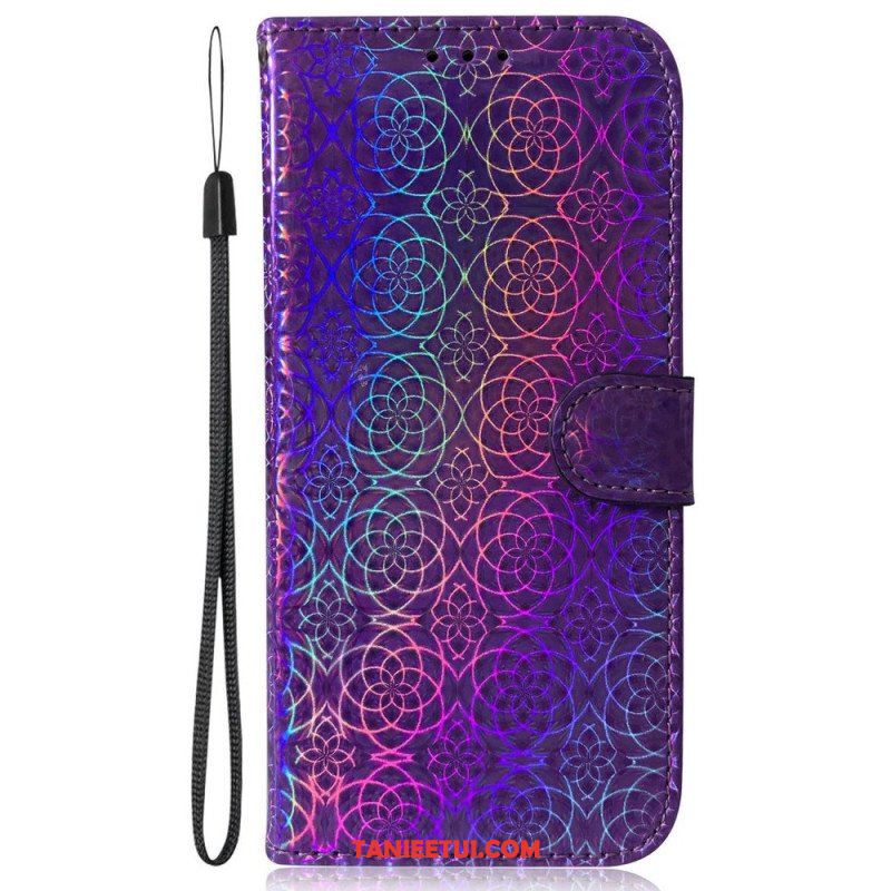 Etui Folio do iPhone 14 Pro Styl Dyskotekowy