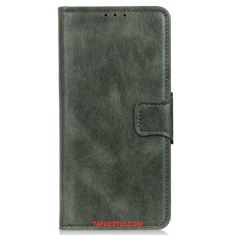 Etui Folio do iPhone 14 Pro Stylowe Skórzane Zapięcie Dwustronne