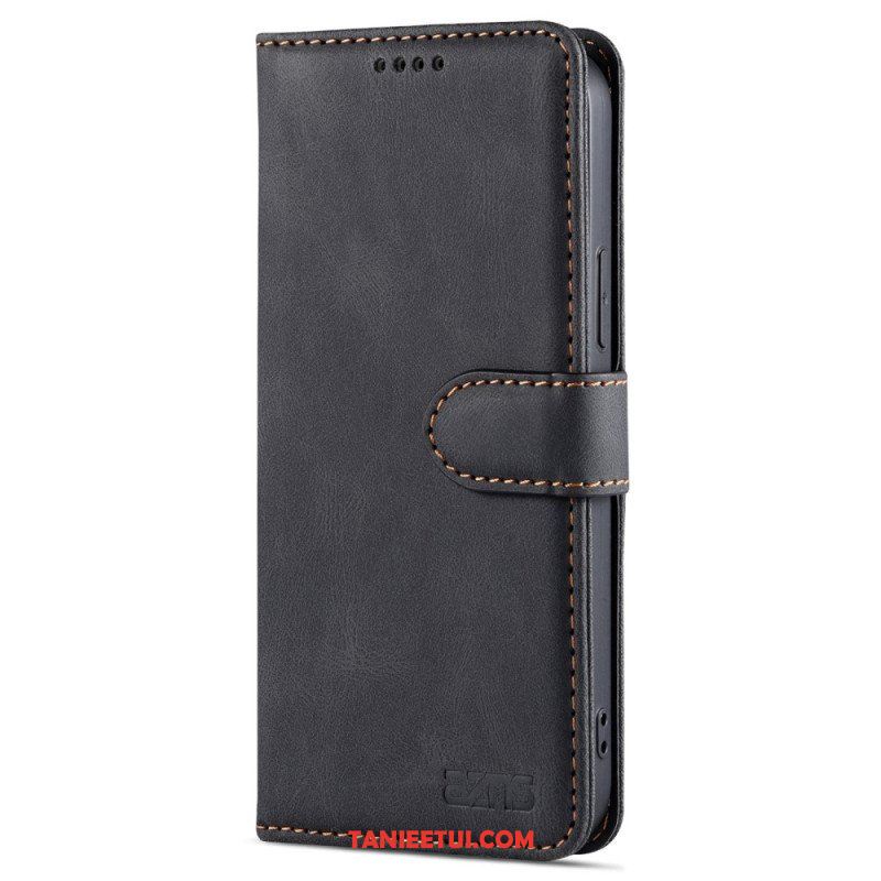 Etui Folio do iPhone 14 Stylizacja Skóry Azns