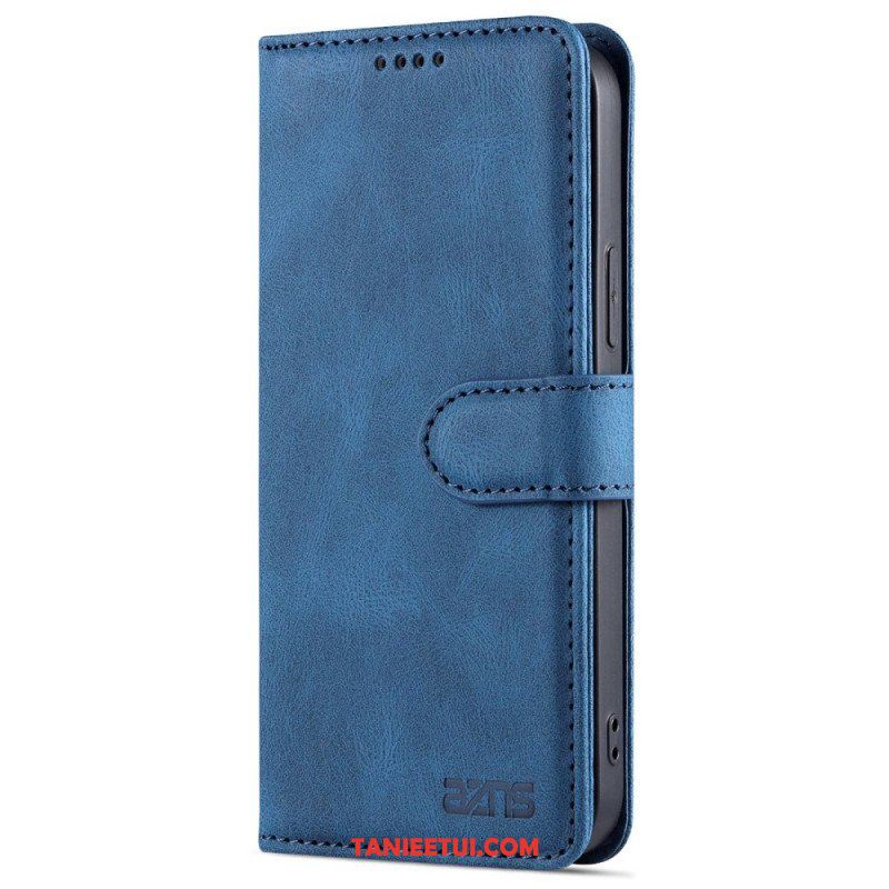 Etui Folio do iPhone 14 Stylizacja Skóry Azns