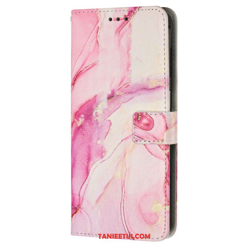 Etui Folio do iPhone 15 Pro Max Styl Marmurkowy