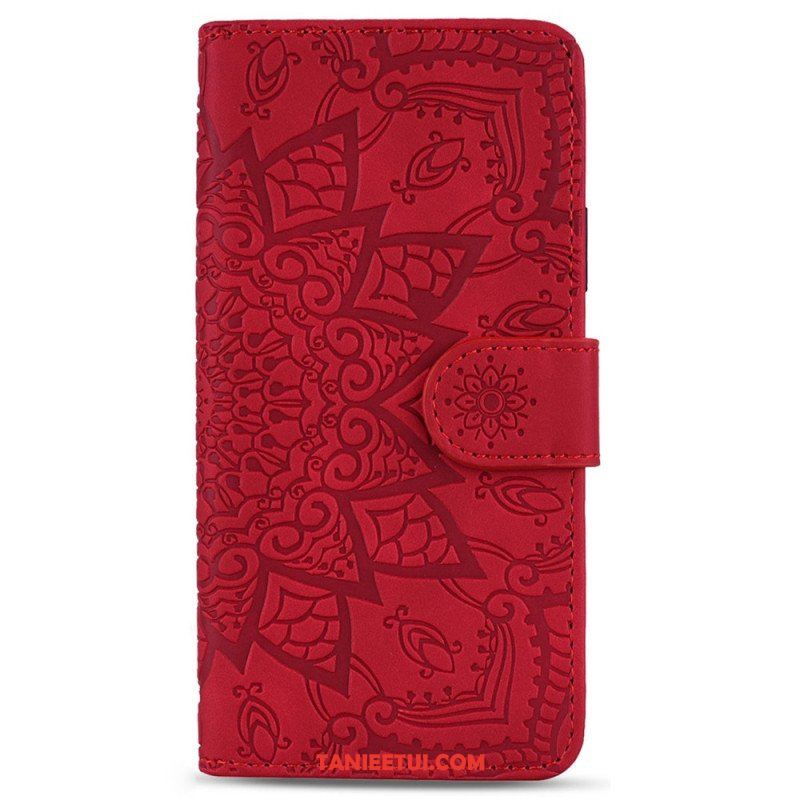 Etui Na Telefon Pokrowce do Samsung Galaxy S23 5G z Łańcuch Stylowa Mandala Z Paskami