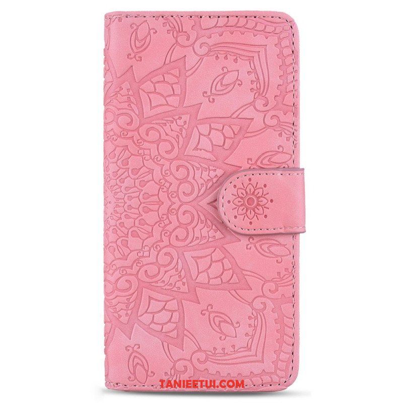 Etui Na Telefon Pokrowce do Samsung Galaxy S23 5G z Łańcuch Stylowa Mandala Z Paskami