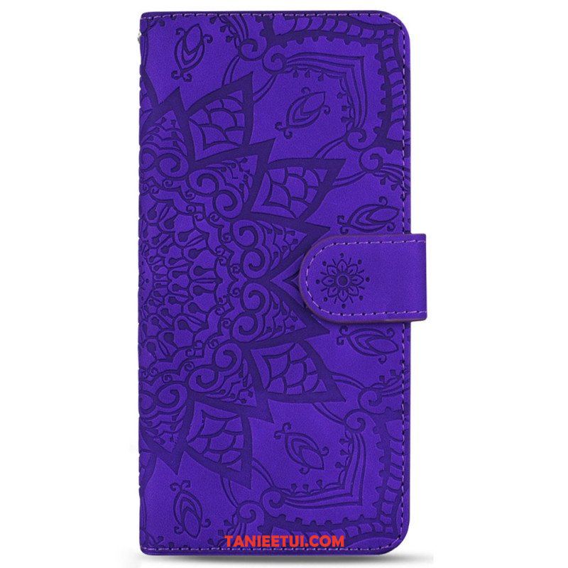 Etui Na Telefon Pokrowce do Samsung Galaxy S23 5G z Łańcuch Stylowa Mandala Z Paskami