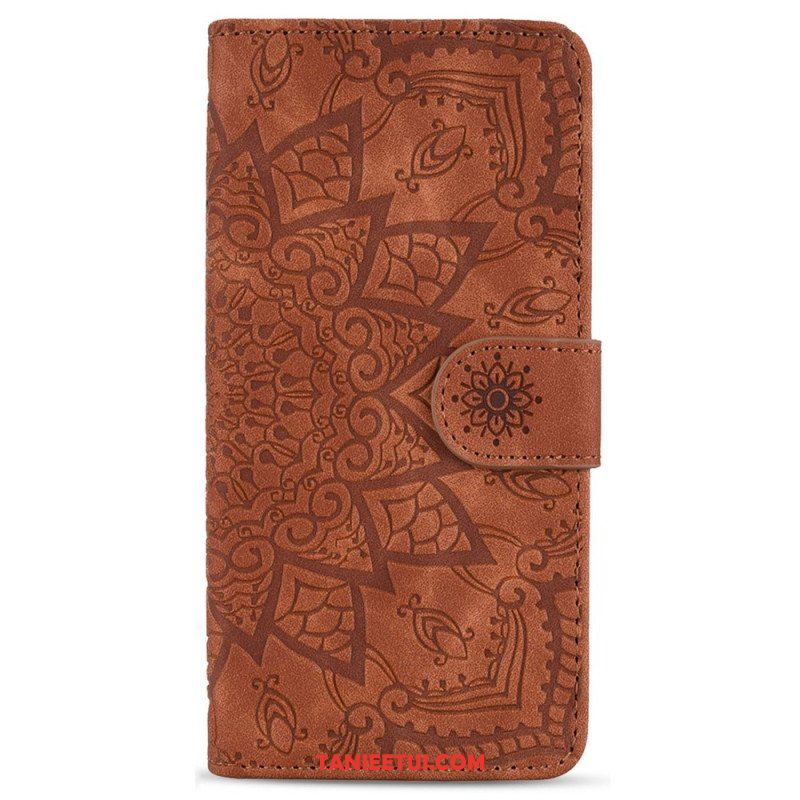 Etui Na Telefon Pokrowce do Samsung Galaxy S23 5G z Łańcuch Stylowa Mandala Z Paskami