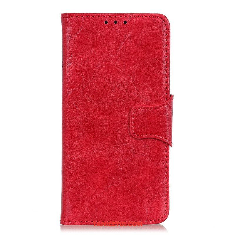 Etui Na Telefon Pokrowce do Xiaomi Redmi Note 12 4G Dwustronne Zapięcie Ze Skóry Dwoinowej