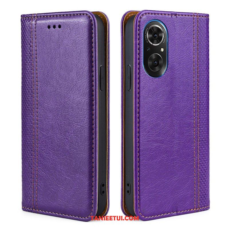 Etui Na Telefon do Honor 50 SE Etui Folio Skórzane Szwy Liczi