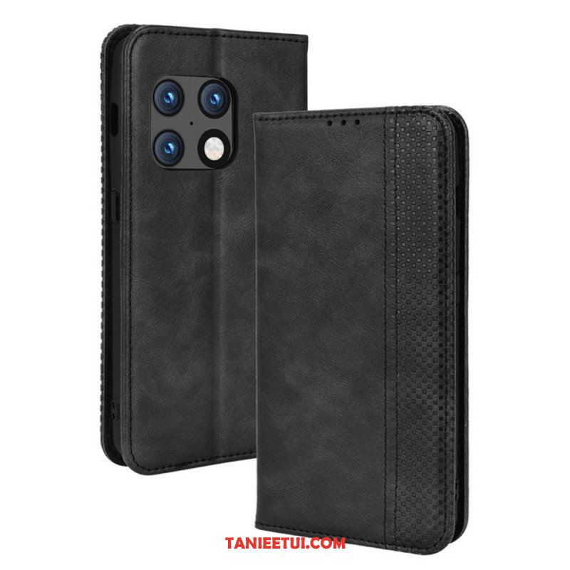 Etui Na Telefon do OnePlus 10 Pro 5G Etui Folio Stylizowany Efekt Skóry W Stylu Vintage