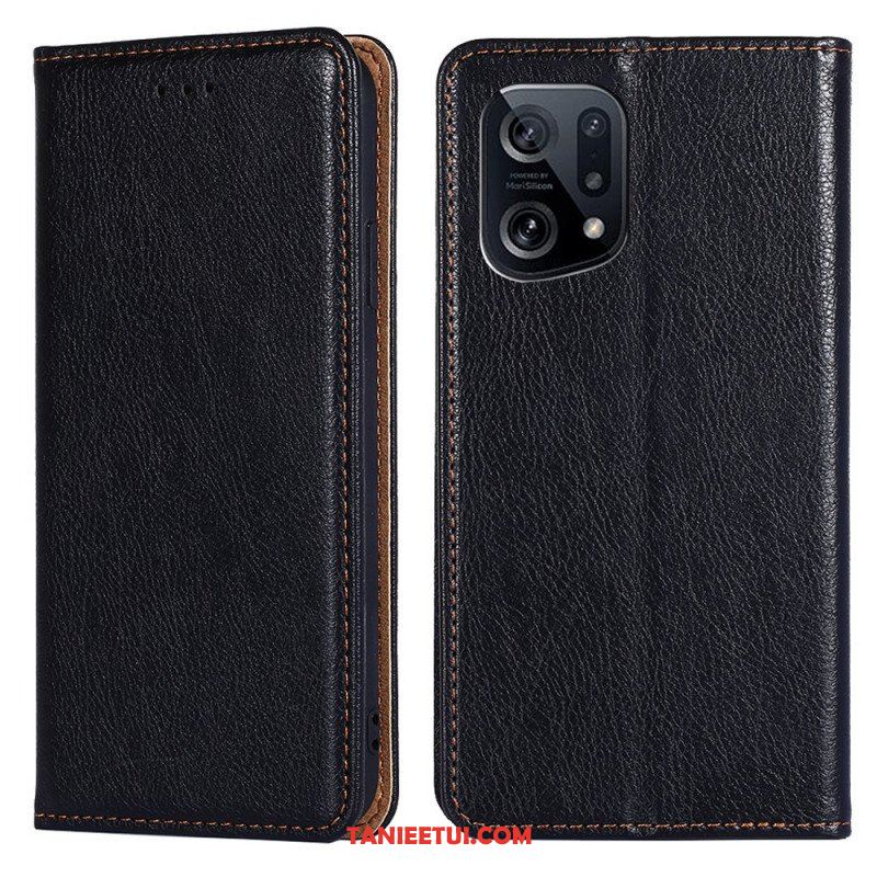 Etui Na Telefon do Oppo Find X5 Etui Folio Jednolity Kolor