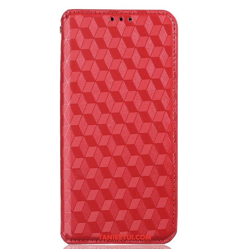 Etui Na Telefon do Oppo Reno 6 5G Etui Folio Efekt Diamentowej Skóry 3d