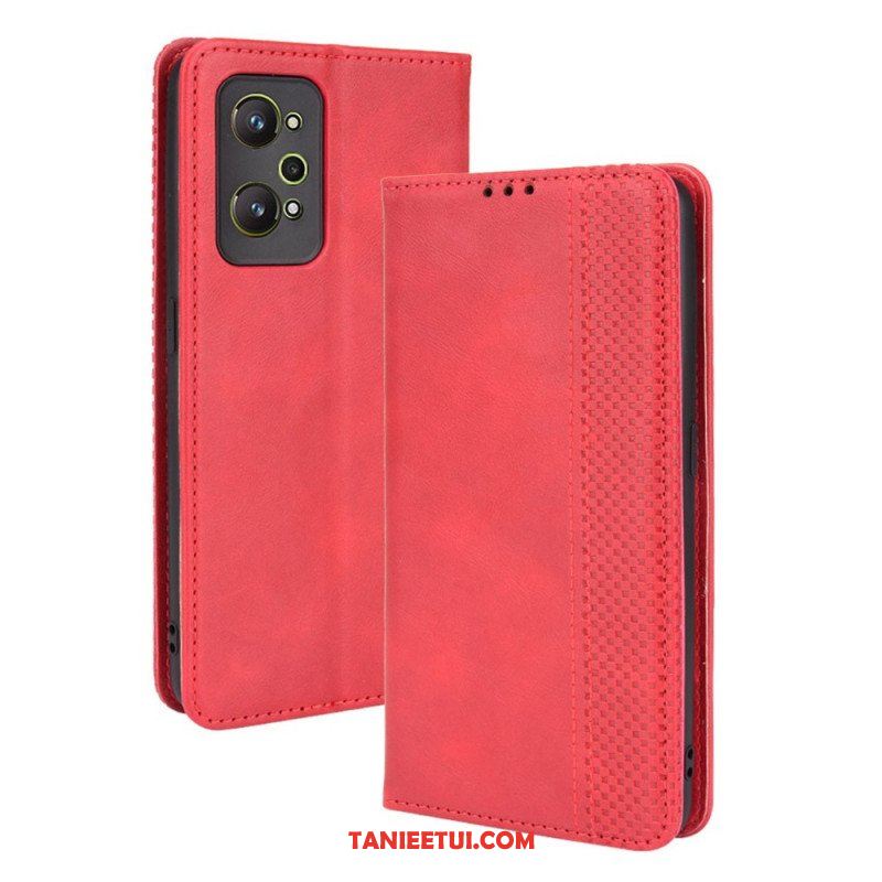 Etui Na Telefon do Realme GT Neo 3T / Neo 2 Etui Folio Stylizowany Efekt Skóry W Stylu Vintage