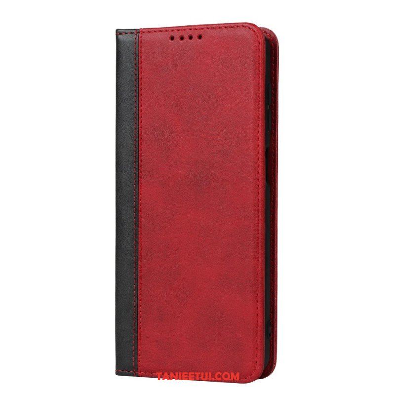 Etui Na Telefon do Samsung Galaxy M12 / A12 Etui Folio Dwukolorowy Skórzany Styl