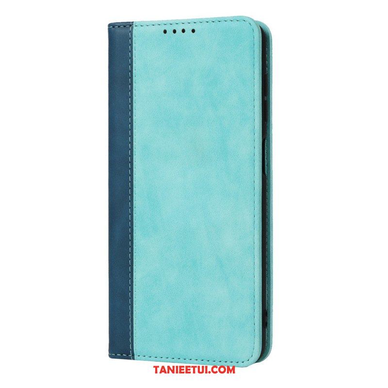 Etui Na Telefon do Samsung Galaxy M12 / A12 Etui Folio Dwukolorowy Skórzany Styl