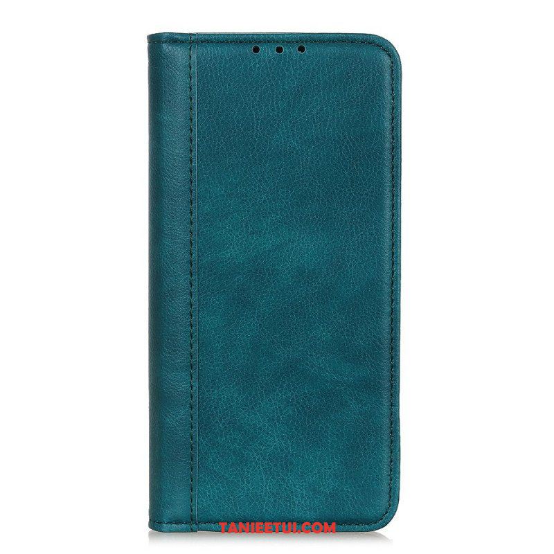 Etui Na Telefon do Samsung Galaxy M32 Etui Folio Elegancka Dwoina Skóry Liczi