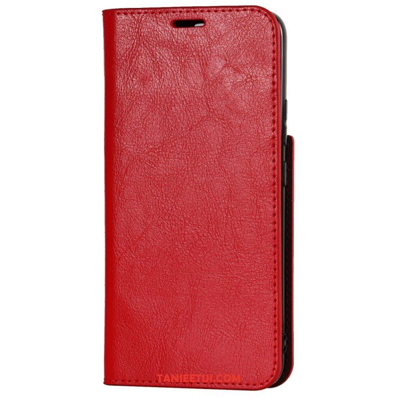 Etui Na Telefon do Samsung Galaxy S22 5G Etui Folio Prawdziwa Skóra