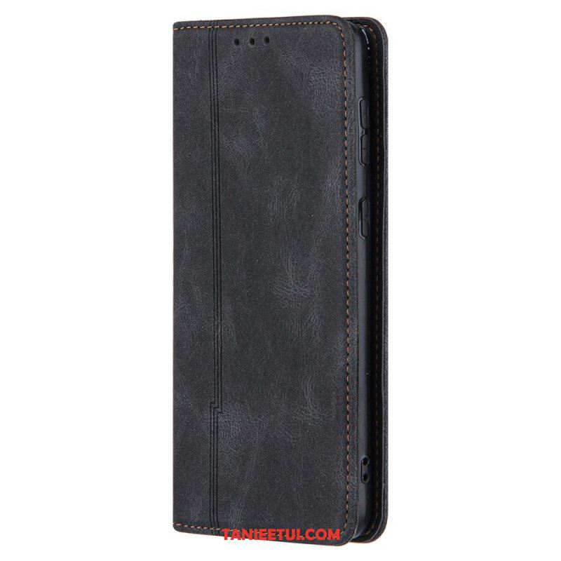 Etui Na Telefon do Samsung Galaxy S22 5G Etui Folio Stylowa Skórzana Linia