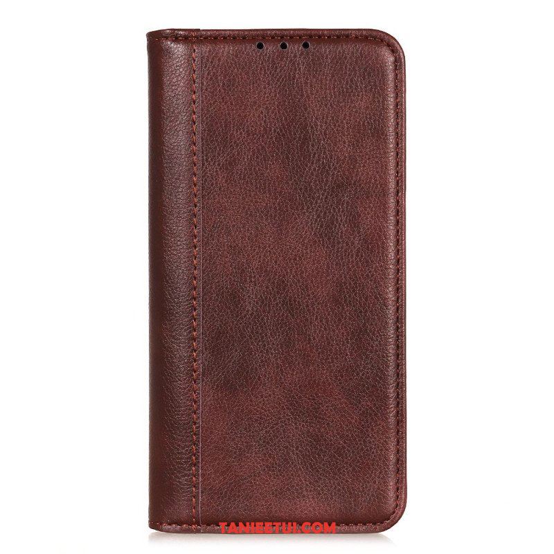 Etui Na Telefon do Samsung Galaxy S22 Ultra 5G Etui Folio Elegancka Dwoina Skóry Liczi