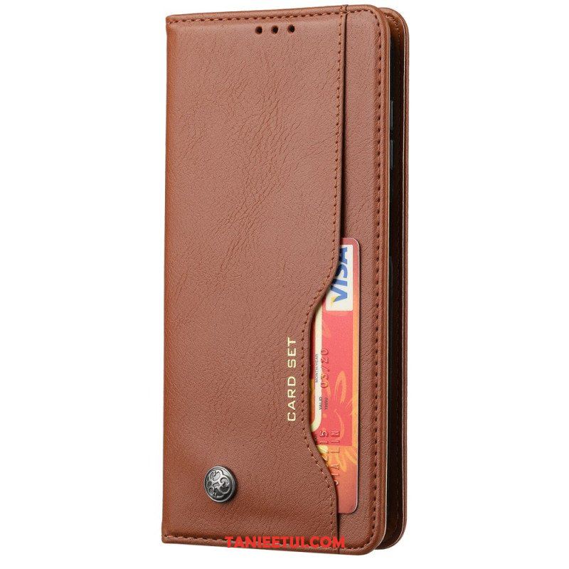 Etui Na Telefon do Samsung Galaxy S23 5G Etui Folio Etui Na Karty Ze Sztucznej Skóry