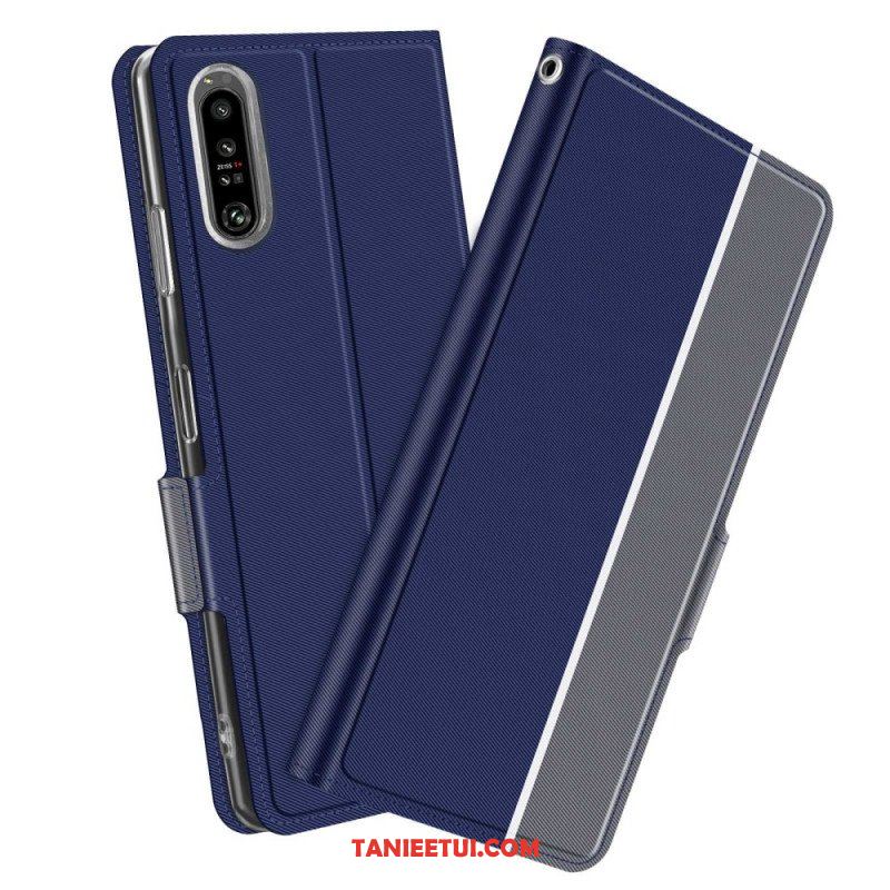 Etui Na Telefon do Sony Xperia 1 IV Etui Folio Dwukolorowy Baiyu