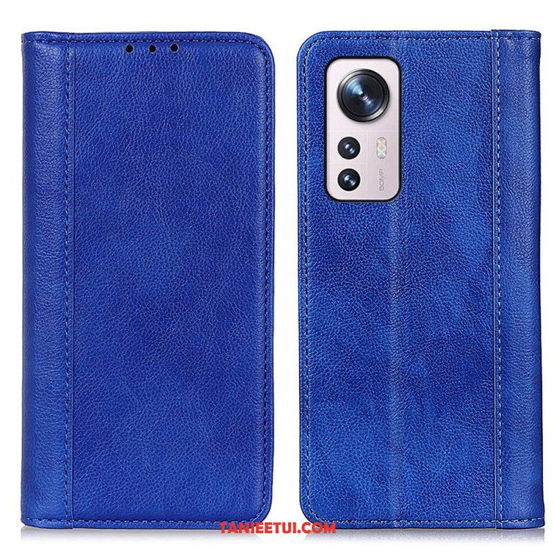 Etui Na Telefon do Xiaomi 12 / 12X Etui Folio Kolorowa Wersja Skóry Dwoinowej