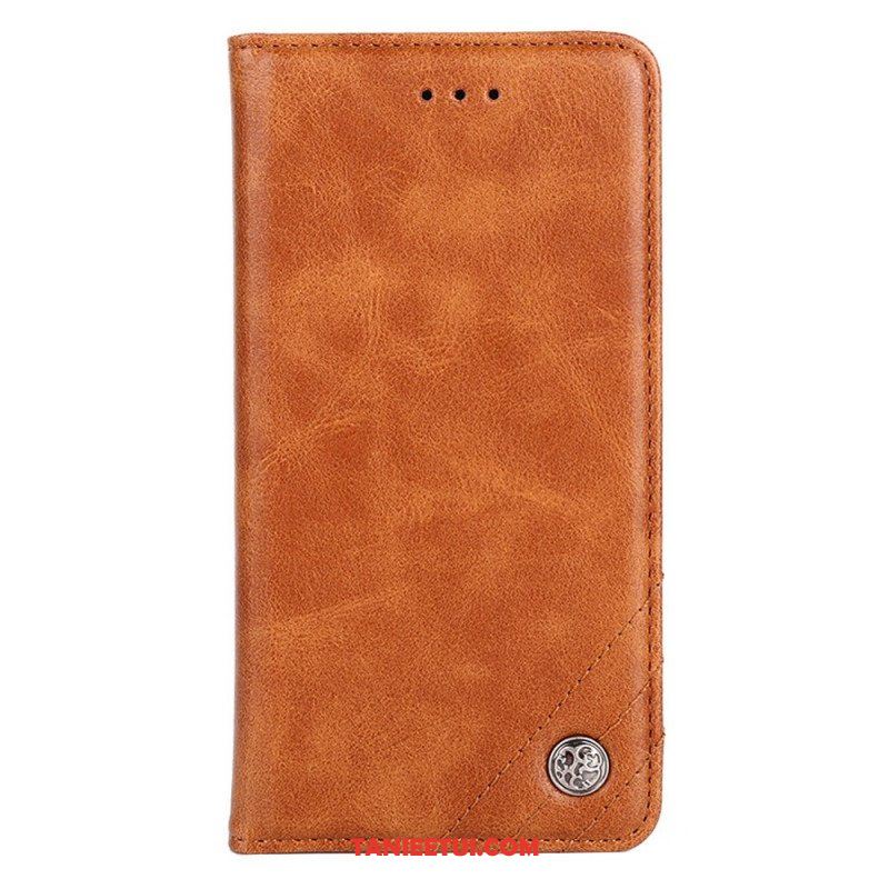 Etui Na Telefon do Xiaomi 12 Pro Etui Folio Stylowy Skórzany Nit